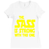 the sass is strong with this one Ladies Fitted T-Shirt