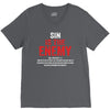 Sin Is The Enemy V-Neck Tee