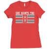 she wants the d Ladies Fitted T-Shirt