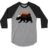 Bear Adventure With Rose 3/4 Sleeve Shirt