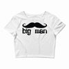 moustache Crop Top