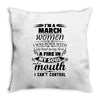 I Am A March Women Throw Pillow