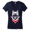 Siberian Husky Women's V-Neck T-Shirt