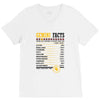 Gemini Facts Servings Per Container V-Neck Tee