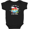 a turtle made it to the water Baby Bodysuit