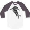 zombie eating brains 3/4 Sleeve Shirt
