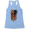 skull us flag Racerback Tank