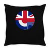 mod union jack, ideal gift, birthday present Throw Pillow
