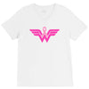 breast cancer wonder woman V-Neck Tee
