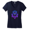 robot andro Women's V-Neck T-Shirt