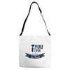 you have stolen my heart Adjustable Strap Totes