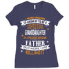 Super Cool Granddaughter Of A Freaking Awesome Father Ladies Fitted T-Shirt