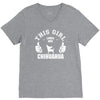 This Girl Loves Her Chihuahua V-Neck Tee