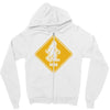 big foot xing big foot crossing sasquatch Zipper Hoodie