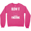 alien blow it fingering Crewneck Sweatshirt