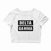 Delta Gamma Black Crop Top