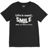 life short smile advice wisdom V-Neck Tee