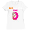 She Wants D - Dunkin Donuts Ladies Fitted T-Shirt