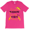 i'm not a widow i'm a wife to a husband with wings T-Shirt