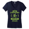 I am a Lymphoma Cancer Survivor - What's Your Superpower? Women's V-Neck T-Shirt