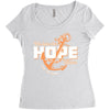 We Have This Hope As an Anchor Uterine-Endometrial Cancer Awareness Women's Triblend Scoop T-shirt