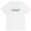 being awesome V-Neck Tee