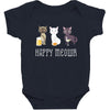happy meowr Baby Bodysuit