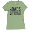 great dad get promoted to granpas Ladies Fitted T-Shirt