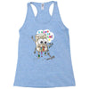leaf cartoon Racerback Tank