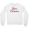 merry christmas red glitter Crewneck Sweatshirt