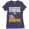 relationship status taken by a roofer Ladies Fitted T-Shirt