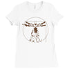 vitruvian robot Ladies Fitted T-Shirt