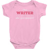 i'm a writer what's your superpower Baby Bodysuit