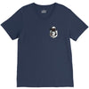 pocket dark link V-Neck Tee