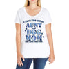 i have two tıtles aunt and dogmom an i rock them both flowers Ladies Curvy T-Shirt
