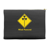 wind powered eco toxic radioactive fart talking rubbish Accessory Pouches