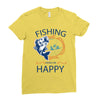 Fishing Ladies Fitted T-Shirt