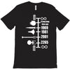 spaceship timeline funny  sci fi star retro wars trek joke cool T-Shirt