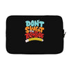 don't sweat the technique Laptop sleeve