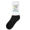 unicorns are born in october cute unicorn Socks