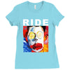 ride going blank again rock music band Ladies Fitted T-Shirt