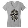 skull snake Women's V-Neck T-Shirt