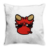 devil face 2 Throw Pillow