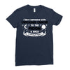 I Love Someone with Carcionid Cancer to The Moon and Back to Infinity Ladies Fitted T-Shirt