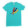 red blu yellow Ladies Fitted T-Shirt