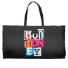 new mudhoney logo Weekender Totes