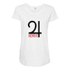 moment red Maternity Scoop Neck T-shirt