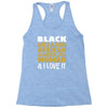 melanin african american woman Racerback Tank