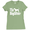 the dogfather bluetick coonhound white Ladies Fitted T-Shirt