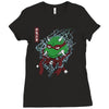 red oni ninja Ladies Fitted T-Shirt